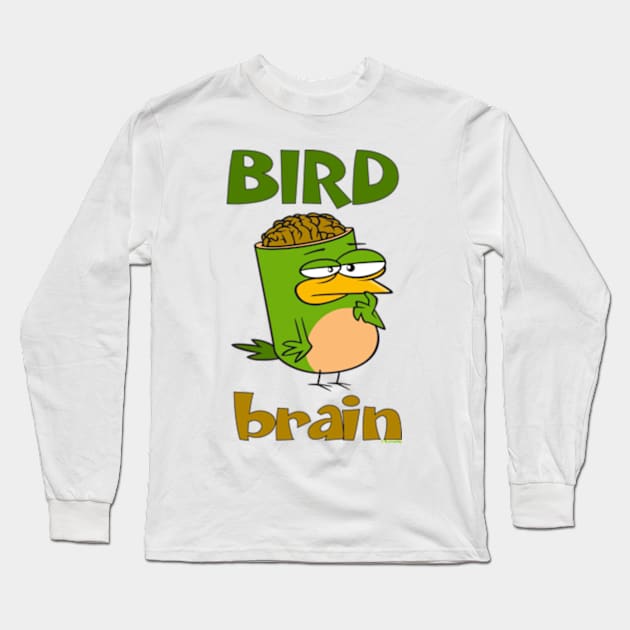 Birdbrain Design for Bird Lovers Long Sleeve T-Shirt by ConCept